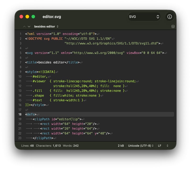 CotEditor screenshot 3
