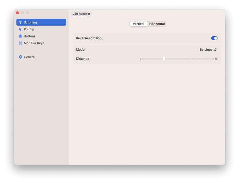 LinearMouse screenshot