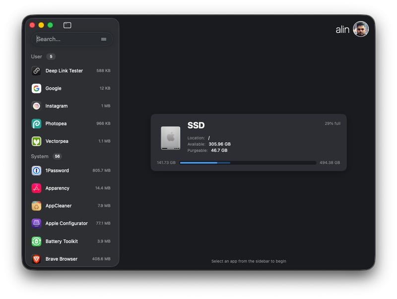 Pearcleaner screenshot 2