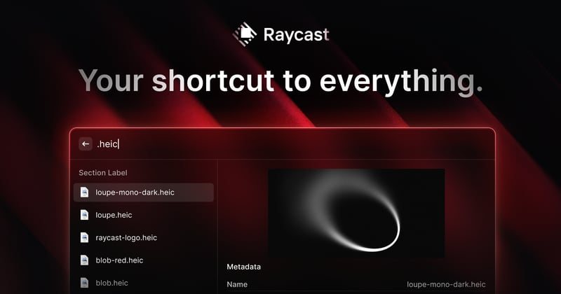 Raycast screenshot